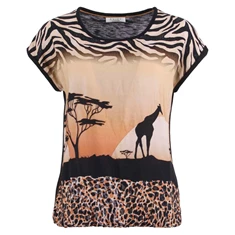 Enjoy T-shirt met Giraffe