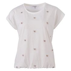 Enjoy T-shirt met strikjes/strass