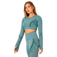 Forza Long Sleeve Seamless Crop Top