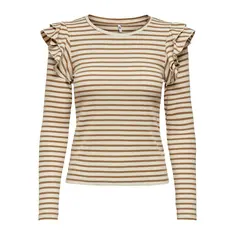Jacqueline de Yong Mille Frill Stripe Top
