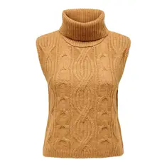 Jacqueline de Yong Sigma Roll Neck Cable Vest