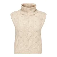 Jacqueline de Yong Sigma Roll Neck Cable Vest