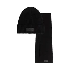 Malelions Ribbed Beanie Scarf Set