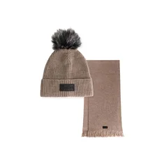 Malelions Women Knitted Beanie Scarf Set