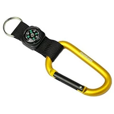 munkees Carabiner 8mm With Compass Strap