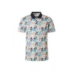No Excess Allover Printed Polo