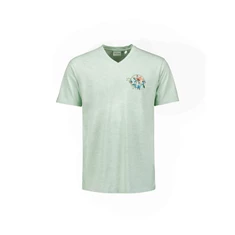 No Excess V Neck Garment Dyed T-Shirt
