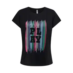 Only Play Paint Life T-shirt Curvy