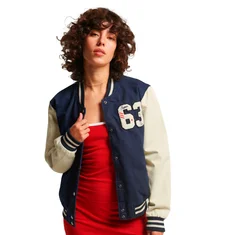 Superdry Vintage Varsity Denim Jas