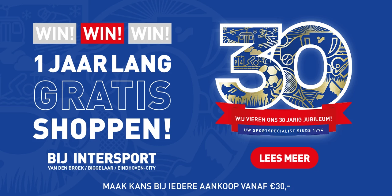 Win 1 Jaar Gratis Shoppen bij Intersport!